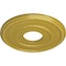Ekena Millwork Valeriano Ceiling Medallion (Fits Canopies up to 6 1/4"), 12 1/8"OD x 3 5/8"ID x 3/4"P, Rich Gold CM12VARGS - alternate 2